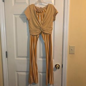 Crop Top and pants Set